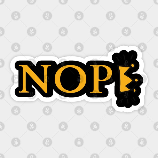No-Kings Sticker by Creatifly Graphic Tees